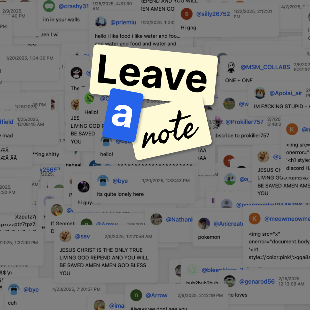 Leave a Note Splash Screen